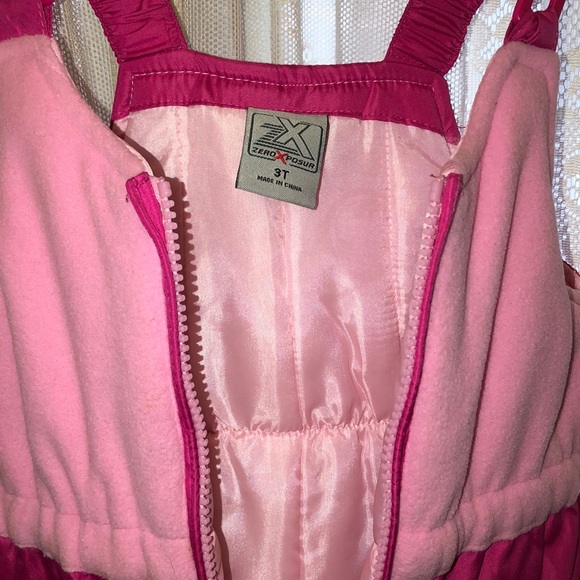 ZERO POSUR-NWOT-2 TONE PINK SNOWSUIT W/JKT - Picture 4 of 9